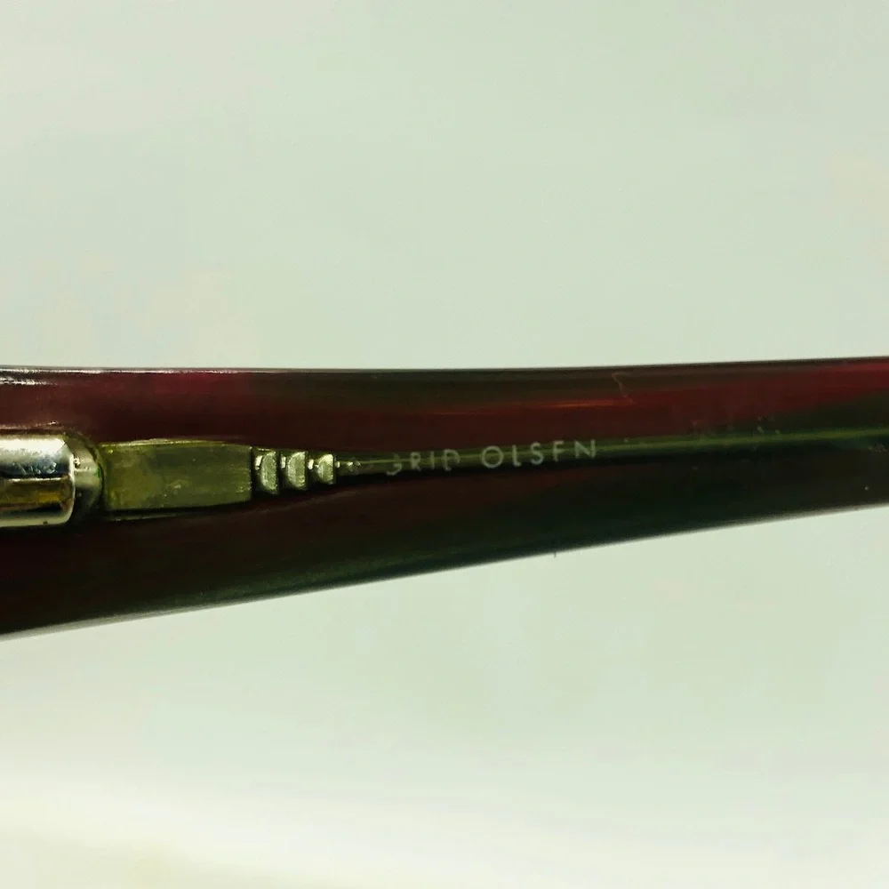 Sigrid Olsen Red Oval Sunglasses Frames